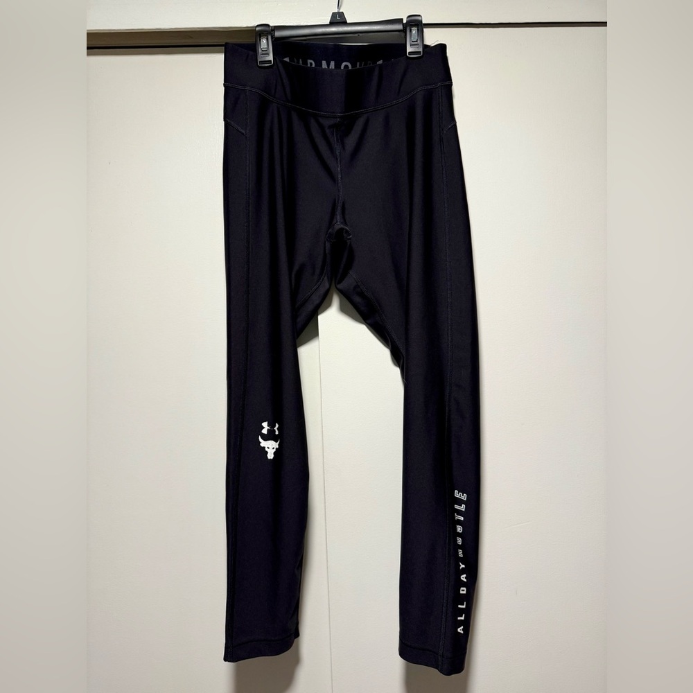 Under Armour Black Leggings with White Logo